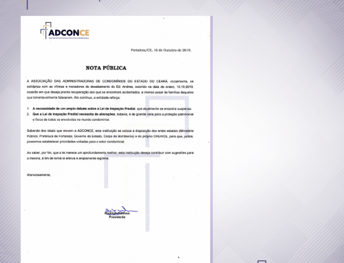 Nota Pública sobre o desabamento do Ed. Andrea