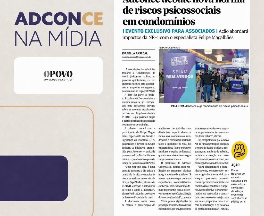 A ADCONCE ganha destaque no jornal O POVO